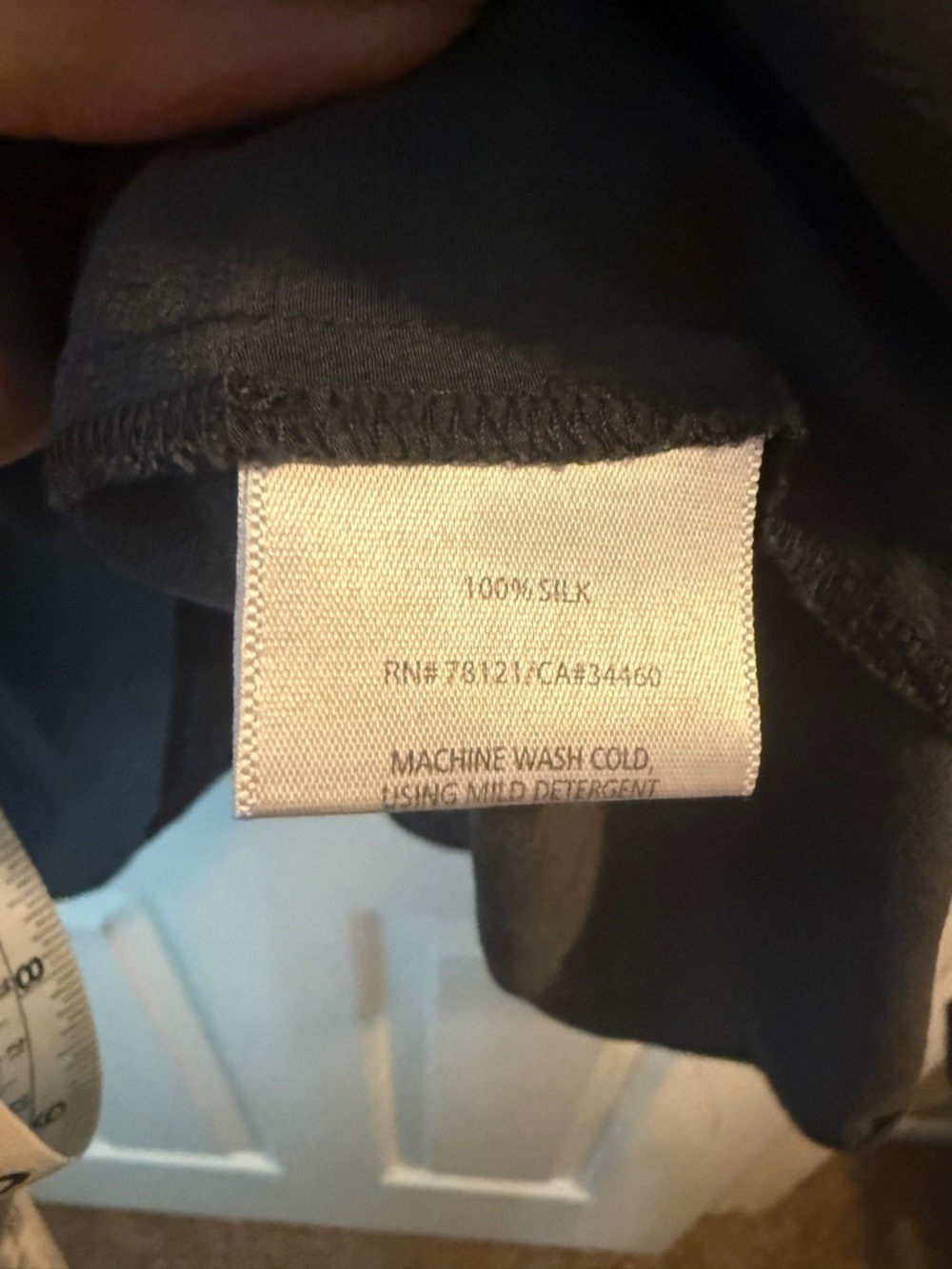 Eileen Fisher silk Charcoal Button-Front Relaxed Collared Blouse - Picture 3 of 5
